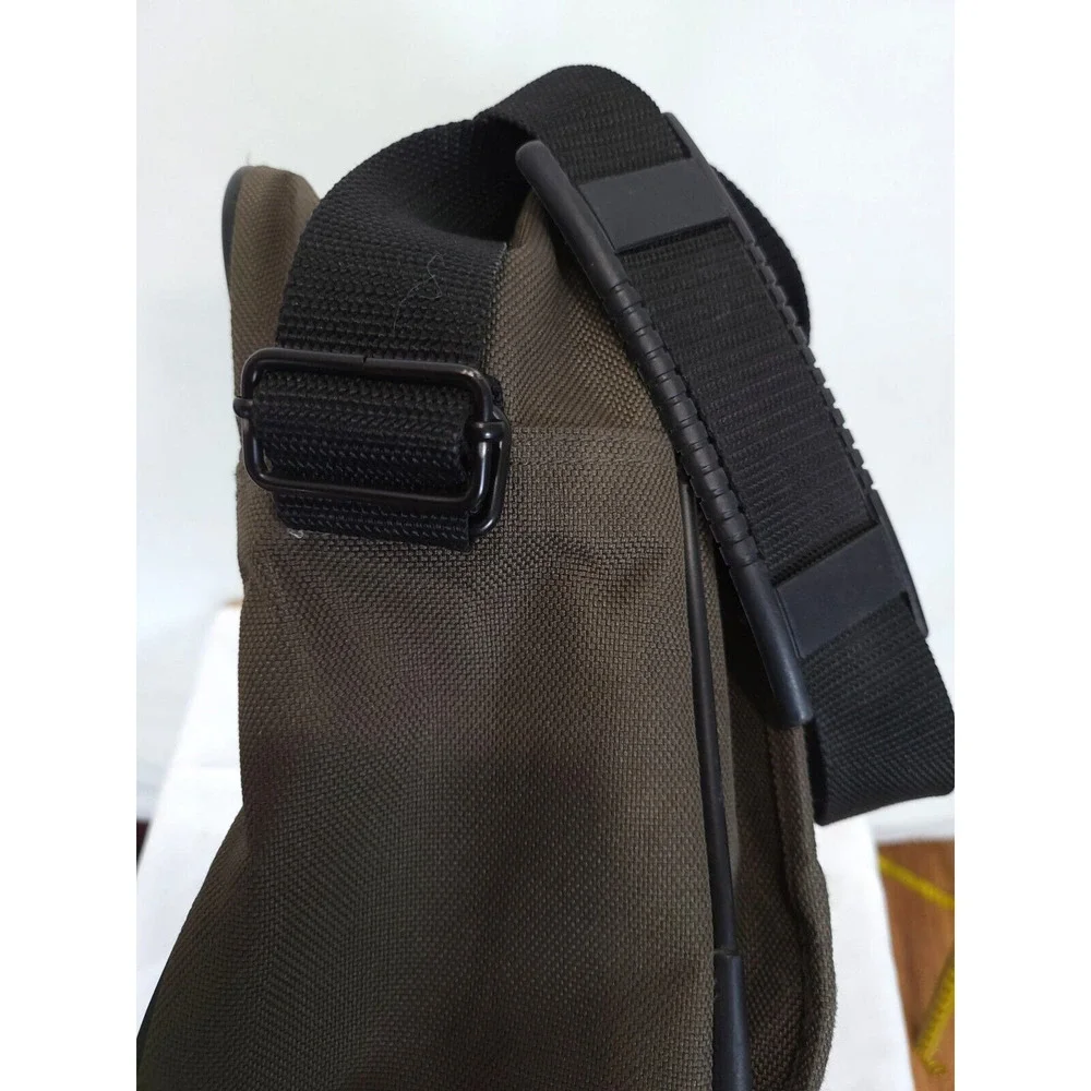 Eddie Bauer Luggage Carry On Handle &‎ Shoulder Strap Canvas Bag Olive Black